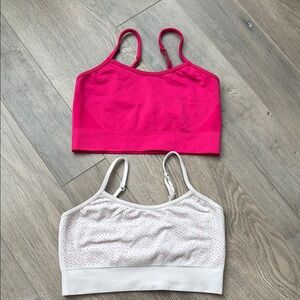 🛍️5for$15🛍️Wonder Nation Pink and White Kids Bralettes